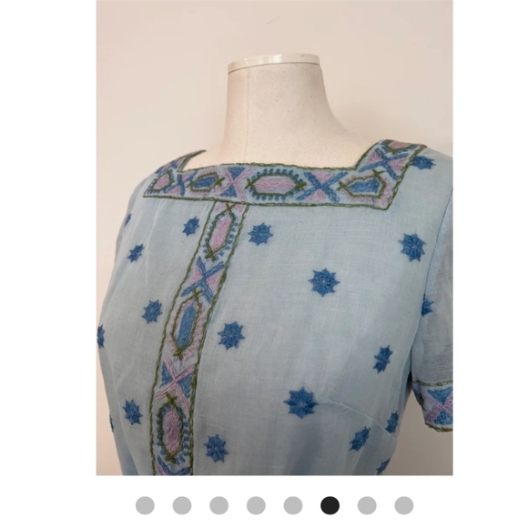 60s/70s Size S Vintage Hippie Dress - Picture 2 of 7